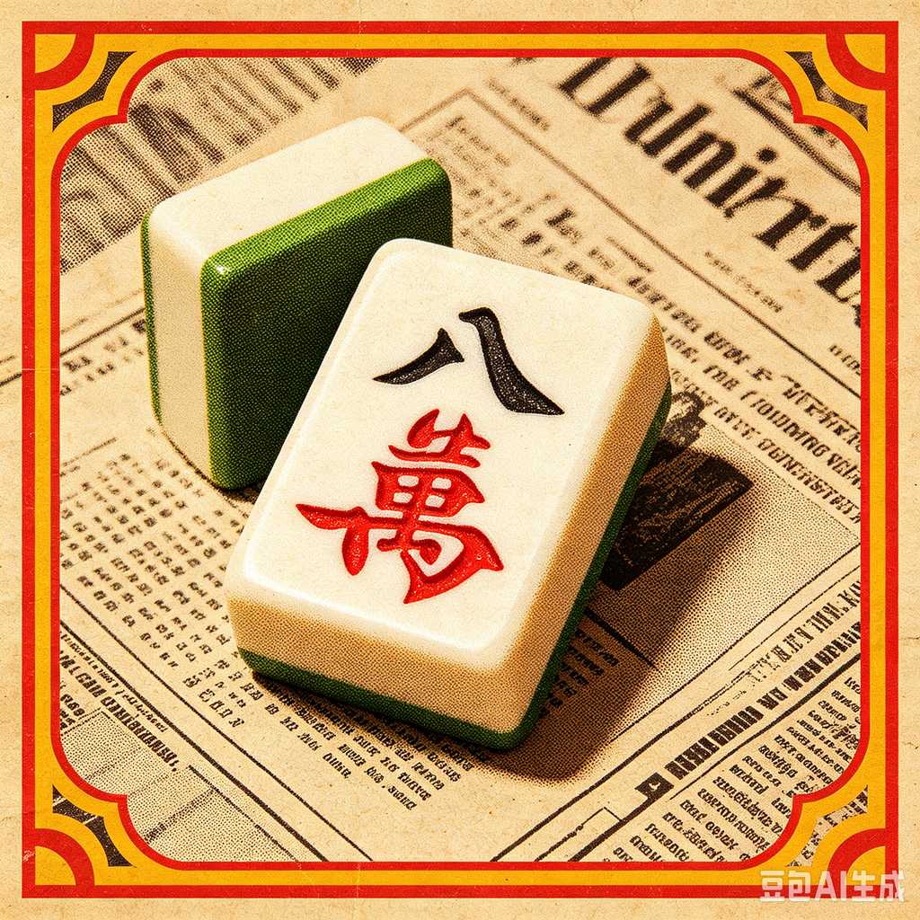 vivid color print mahjong set